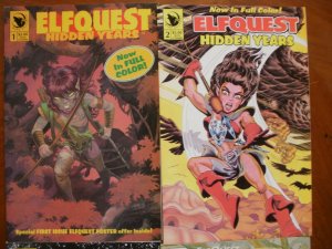 4 Near-Mint Warp ELFQUEST Comic: HIDDEN YEARS #1 #2 & BLOOD OF TEN CHIEFS #1 #4