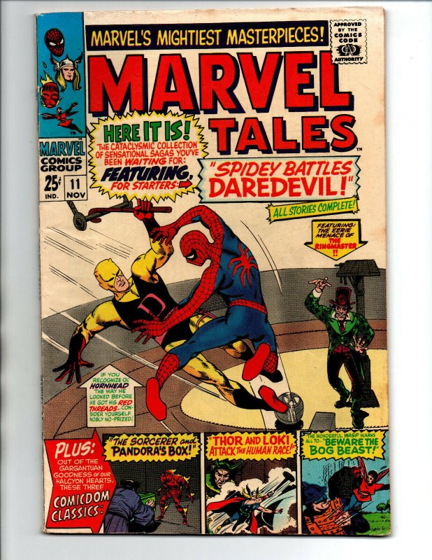 Marvel Tales #11 - Daredevil vs Spider-man - Reprint - 1967 - FN/VF