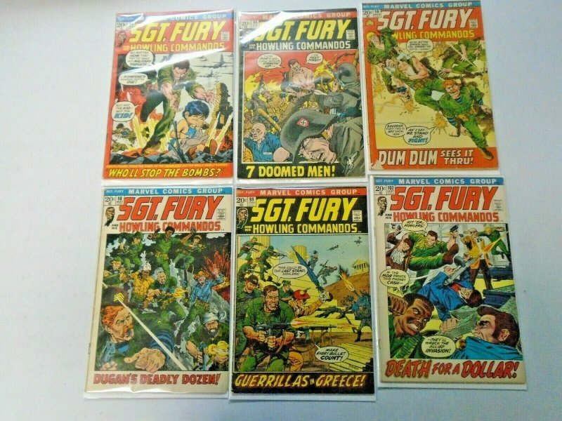 Bronze Age Sgt. Fury Comic Lot 20¢ Covers From #94-118 11 Diff Avg 5.0 (1972-74)