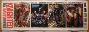 MARVEL GETS KNIGHTED Promo poster, 36x12, 1998, Unused, more Promos in store