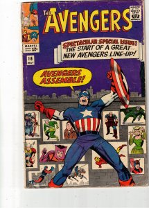 The Avengers #16 1965 VG+ Affordable-Grade Avengers Assemble C'ville CER...