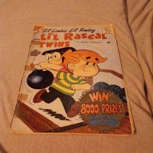 LI'L RASCAL TWINS #14 LI'L GENIUS LI'L TOMBOY CHARLTON SILVER-AGE 1959 cartoon