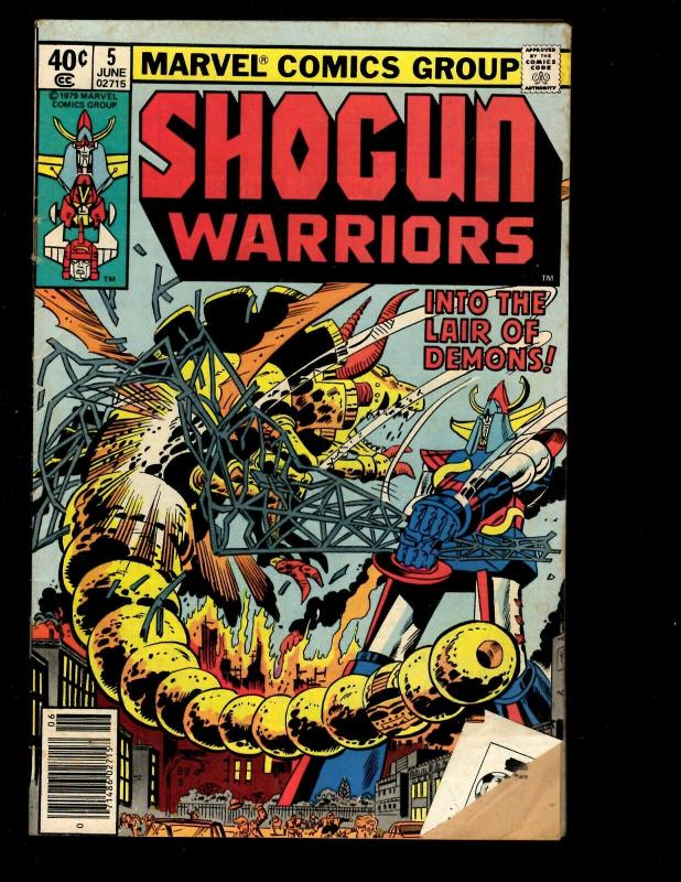 Lot of 10 Shogun Warriors Marvel Comics # 1 2 3 5 6 7 10 18 19 20 WS6