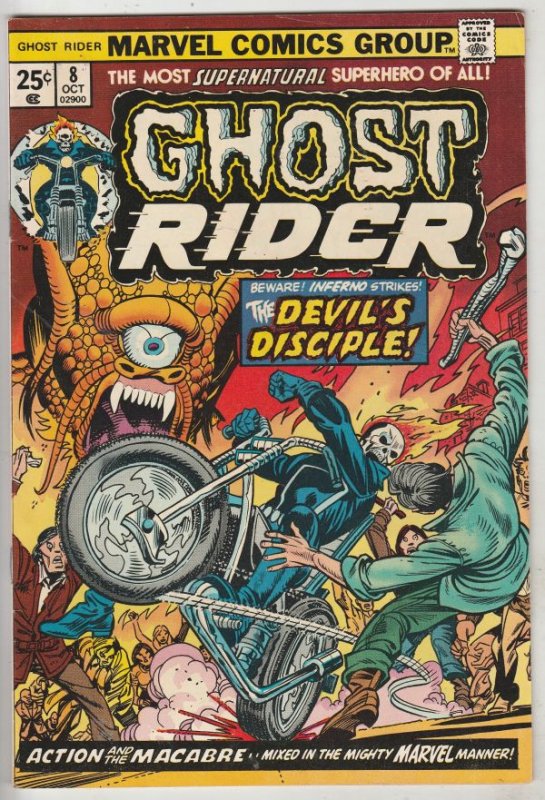 Ghost Rider, The #8 (Oct-74) VF+ High-Grade Ghost Rider