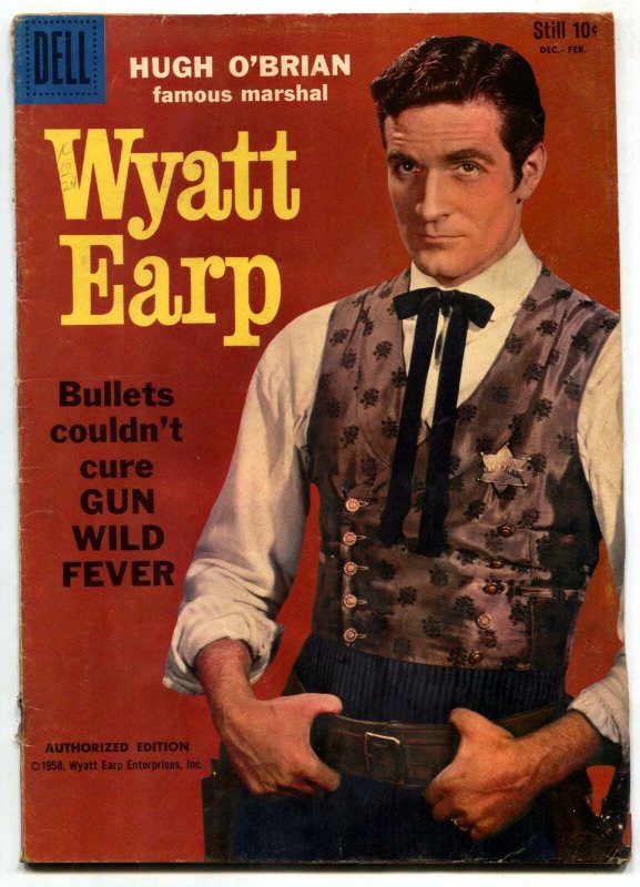 Wyatt Earp #5 1959- Hugh O'Brian Dell Western VG-