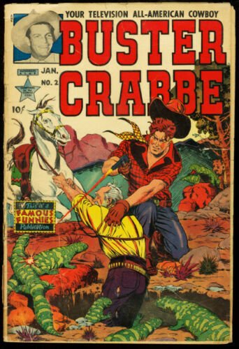 BUSTER CRABBE COMICS #2 AL WILLIAMSON GEORGE EVANS 1952 G 