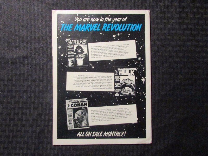 1979 RAMPAGE Marvel UK Weekly Magazine #17 FN- 5.5 INCREDIBLE HULK 