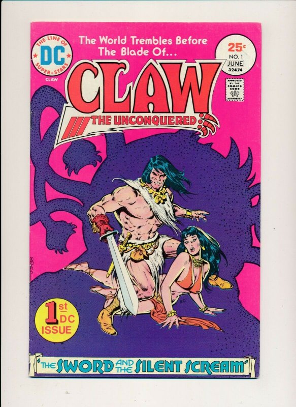 DC Comics-LOT OF 10-CLAW the Unconquered #1,3-8,10-12 1975 VG/F (PF940)