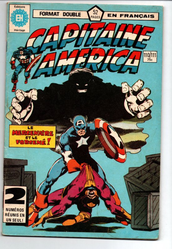 Captain America #110/111 - French Language - Heritage - 1980 - FN 