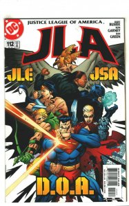 JLA #111 NM- 9.2 DC Comics 2005 Superman, Flash & Batman Kurt Busiek JSA app.