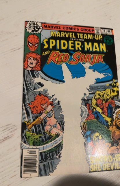 Marvel Team-Up #79 (1979)sword of the shedevil red Sonja