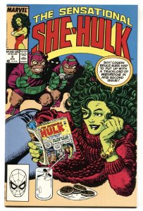SENSATIONAL SHE-HULK #2 comic book-1989-HULK #2 cover