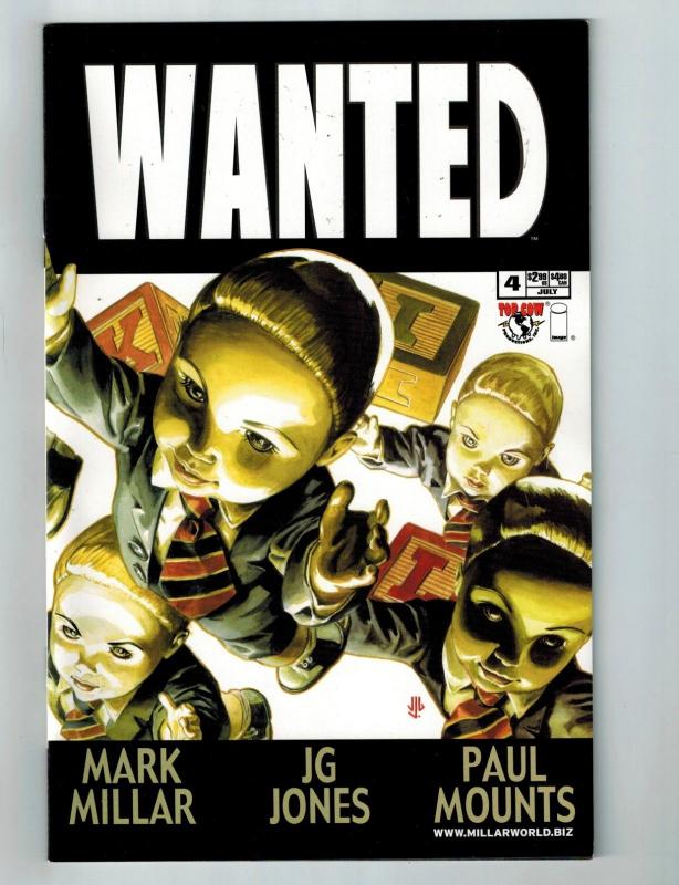 Wanted #4 VF Top Cow Image Comic Book Mark Millar Death Row Edition JG Jones S95