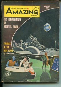 Amazing Stories 8/1964-Mort Weisinger-Superman-Sam Moskowitz-pulp stories-VG