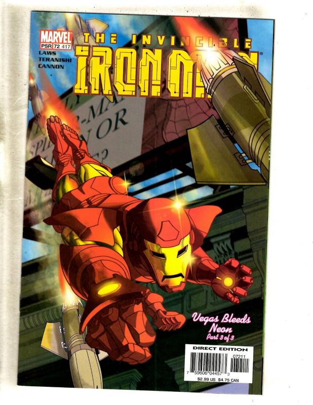 12 Iron Man Marvel Comics #409 410 (2) 411 413 414 415 416 417 418 419 420 MF21