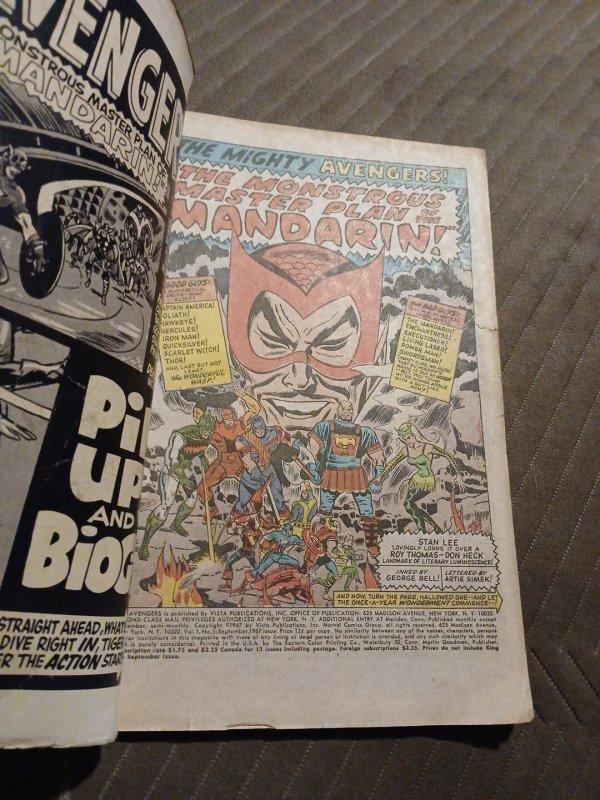 The Avengers King-Size Special Annual #1 Sept 1967 Silver Age Rarity Thor Giant