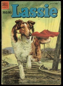 MGM'S LASSIE #19 1954-DELL COMICS-FAMOUS MOVIE COLLIE VG