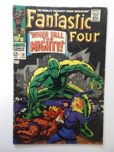 Fantastic Four #70 (1968) VG Condition moisture stain