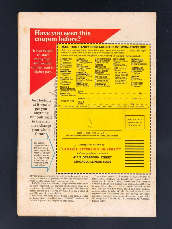 Where Monsters Dwell #20 (1973) FN- Starlin & Giacoia Cover