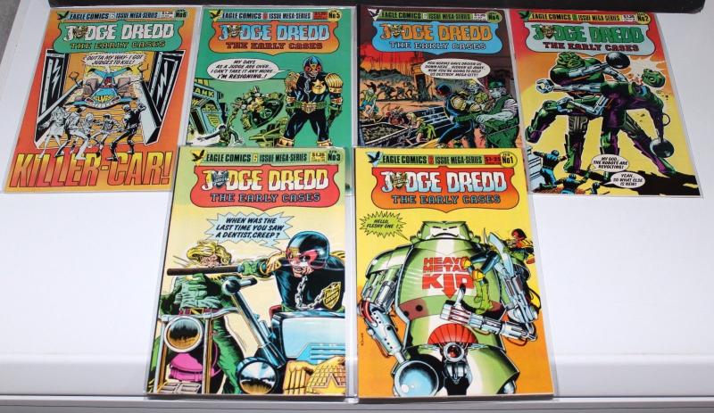 Judge Dredd's The Early Cases #1-6 (1,2,3,4,5,6) Eagle Comics ~VF/NM (HX173)