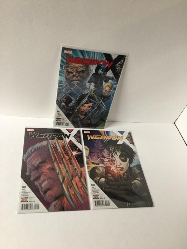 Weapon X 1 2 3 1-3 Nm Near Mint Marvel 2017 A27