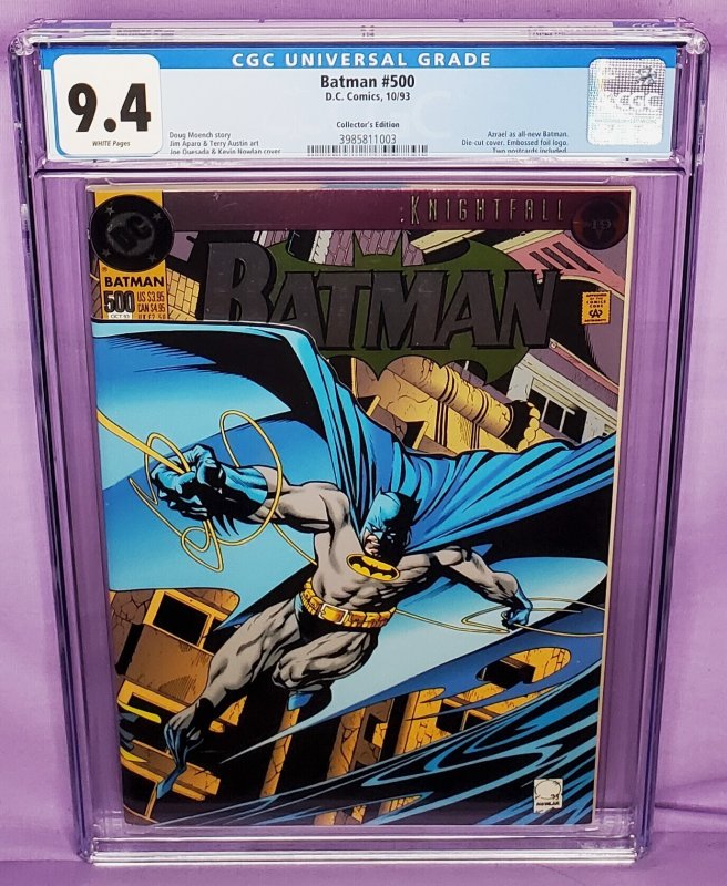 BATMAN #500 Collector's Edition CGC 9.4 Deluxe Joe Quesada Cover (DC 1993)