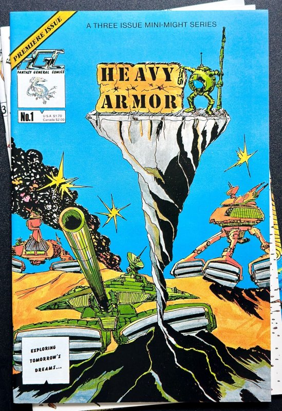 Heavy Armor #1-3 (1985) [Lot of 3 books] Complet MINI SERIES