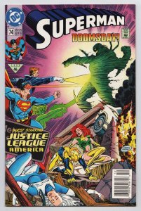 Superman #74 Doomsday | Death Of Superman (DC, 1992) VF/NM 