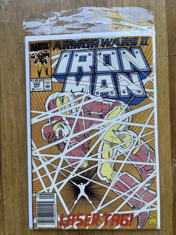 Iron Man #260 Newsstand Edition (1990)