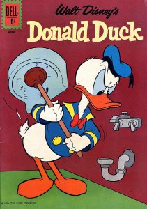 Donald Duck (Walt Disney's) #82 FAIR ; Dell | low grade comic April 1962 Plumber