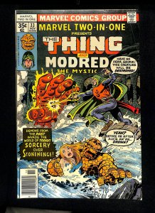 Marvel Two-In-One #33 Thing Mordred the Mystic!