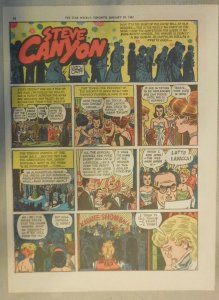 (52) Steve Canyon Sundays by Milton Caniff  from 1962 Complete Year ! Tabloid