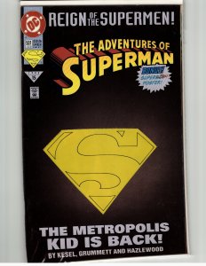 Adventures of Superman #501 Die-cut cover (1993) Superboy