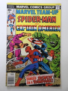 Marvel Team-Up #52 (1976) Spidey and Cap!! Solid VG+ Condition!