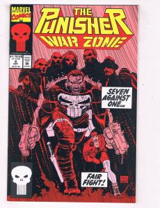 Punisher War Zone (1992) #8 Marvel Comic Book Microchip HH4 AD38