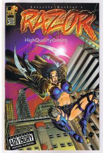 RAZOR #3 (Vol II), NM, Femme Fatale, David Quinn, 1996, more in store