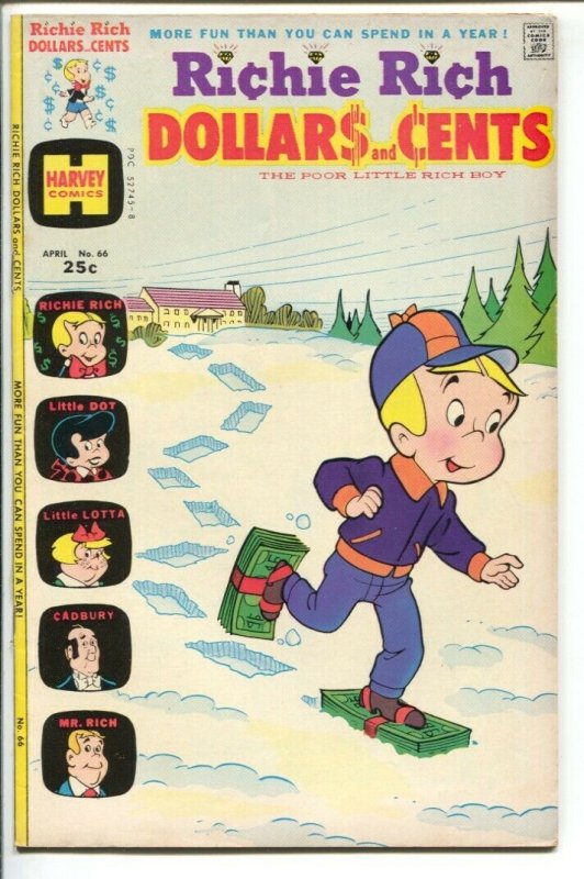 Richie Rich Dollars and Cents #66 1975-Harvey-Little Lotta-Little Dot-Robot-FN