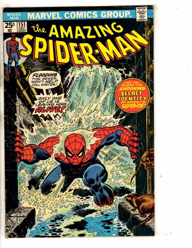 Amazing Spider-Man # 151 VG Marvel Comic Book Goblin Rhino Vulture Electro JG2