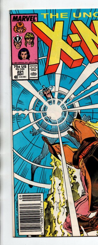 Uncanny X-Men #221 newsstand - 1st appearance Mr. Sinister - 1987 - (-NM)