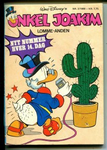 Onkel Joakim #2 1980-Disney-Danish-Uncle Scrooge-Carl Barks-Mickey Mouse-VG