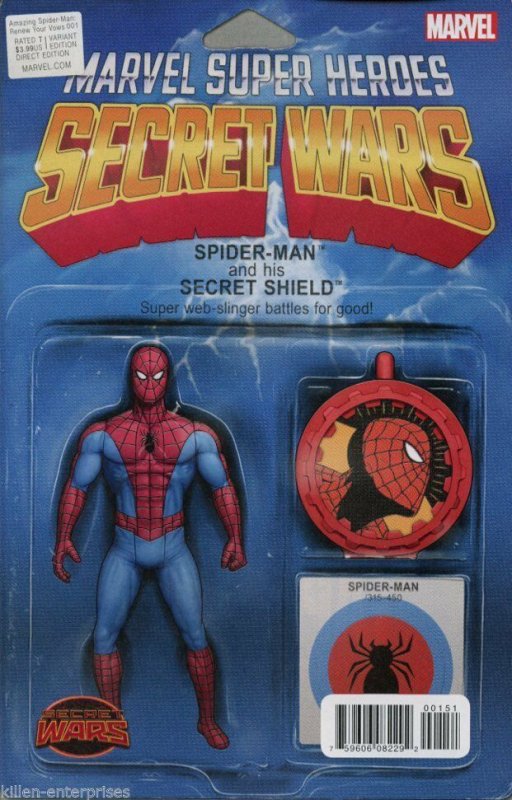 Amazing Spider-Man Renew Your Vows #1 Action Figure Variant Comic Book 2015