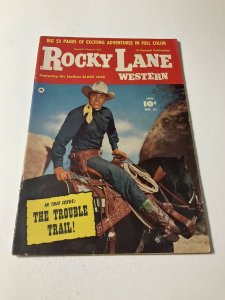 Rocky Lane Western 21 Fn Fine 6.0 Fawcett Comics