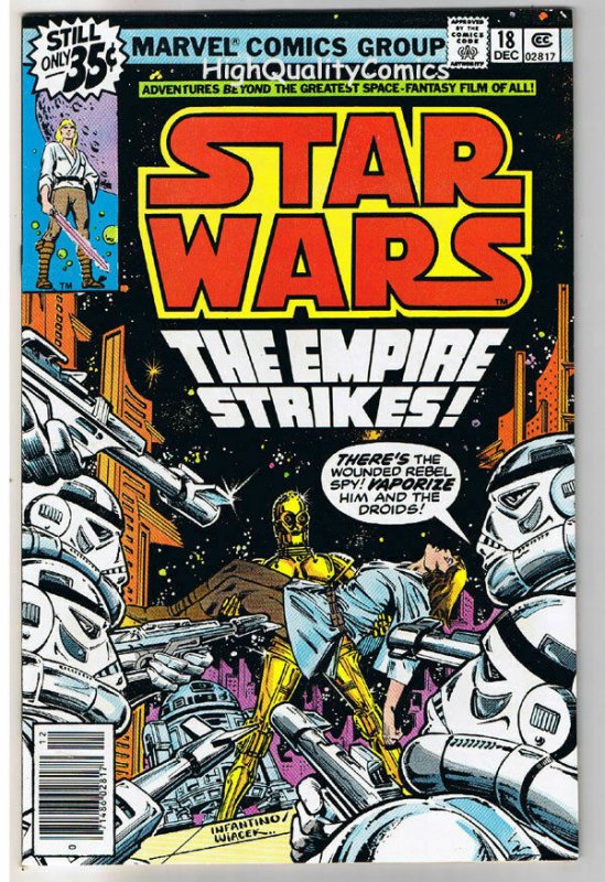 STAR WARS #18, VF/NM, Luke Skywalker, Darth Vader, 1977, more SW in store