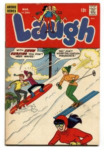 Laugh #204 1968-Archie-Betty-Veronica-snow skiing-FN