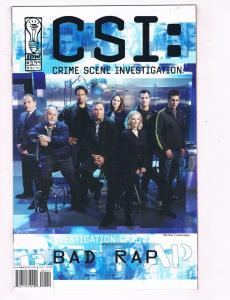 CSI Bad Rap (2003) #1 IDW Pub Comic Book Crime Scene Investigation HH4 AD3