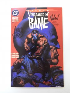 Batman Vengeance of Bain #1 1st Bane 2nd print signed Nolan and Dixon w/ cert VF