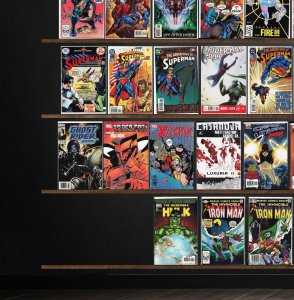 Huge Lot 130+ Comics with Superman, Cable, Incredible Hulk, Deadman & More!