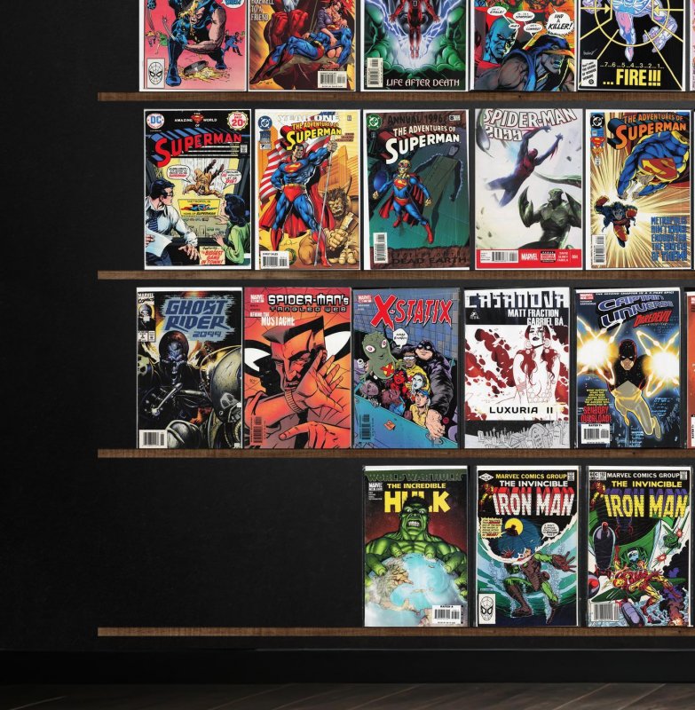 Huge Lot 130+ Comics with Superman, Cable, Incredible Hulk, Deadman & More!