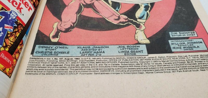 Daredevil #197 (1964 Series) 1983 (MARVEL)    NEWSSTAND Variant   NM-/NM 