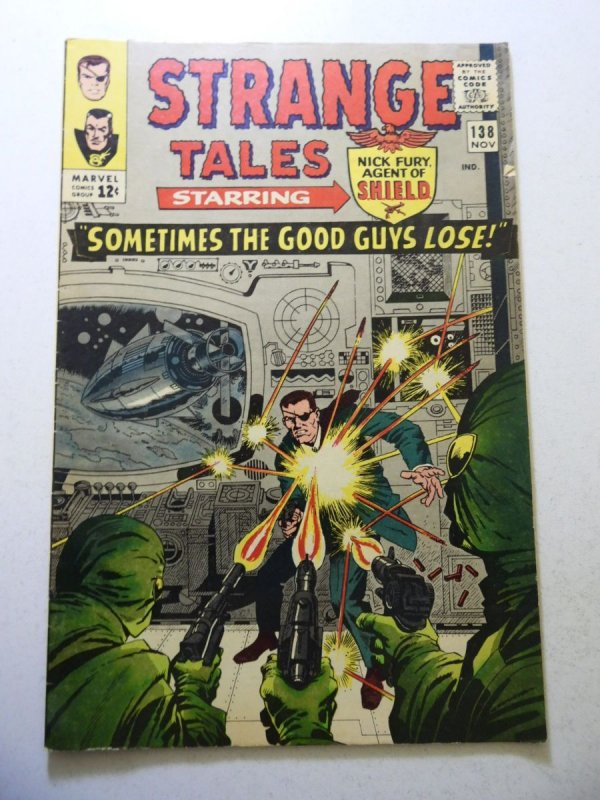 Strange Tales #138 (1965) VG Condition moisture stain bc